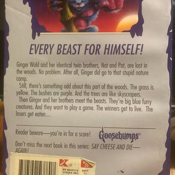 Vintage Book-Goosebumps The Beast from the East #43- 1996 RL Stine - Picture 4 of 4